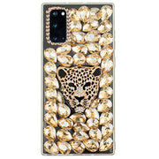 Handmade Cheetah Gold Bling Case S20