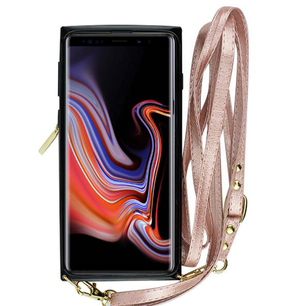 Crossbody Pouch Rose Gold Case Samsung Note 9