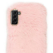 Fur Light Pink Case Samsung S21 Plus