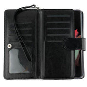Handmade Detachable Bling Black Wallet Samsung S22 Ultra