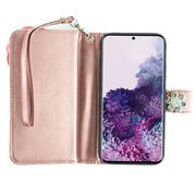 Handmade Pink Flower Bling Wallet S20