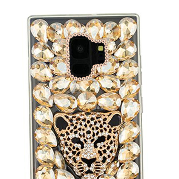 Handmade Gold Cheetah Case Samsung S9