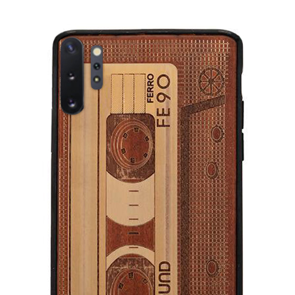 Cassette Real Wood Case Samsung Note 10