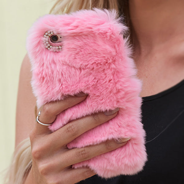 Fur Case Light Pink Iphone XS MAX