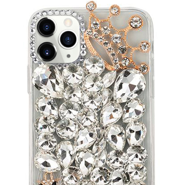 Handmade Bling Silver Fox Case  IPhone 12/12 Pro