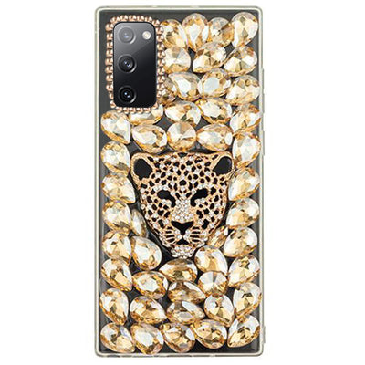 Handmade Cheetah Gold Bling Case Samsung S20 FE