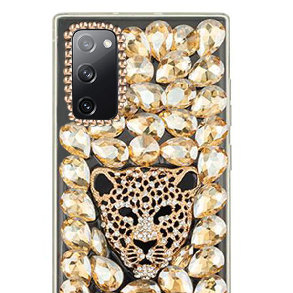 Handmade Cheetah Gold Bling Case Samsung S20 FE