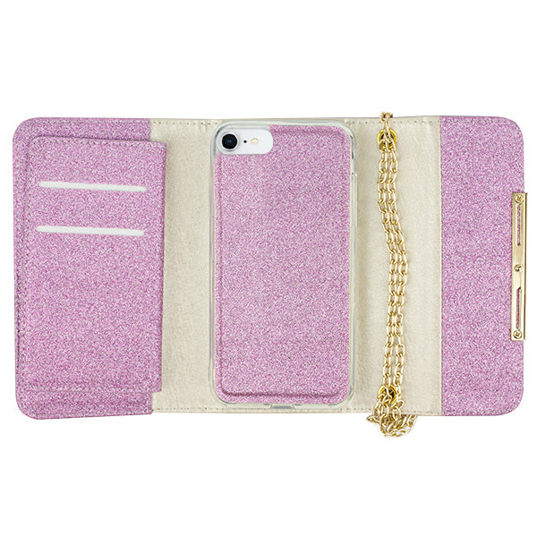 Glitter Detachable Purse Light Purple Iphone 7/8 SE 2020