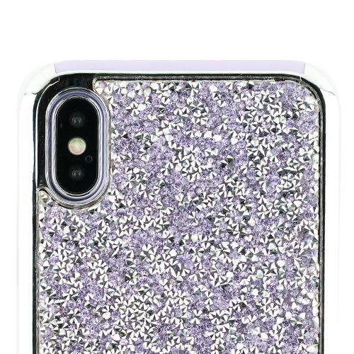 Hybrid Bling Purple Case Iphone 10/X/XS - icolorcase.com