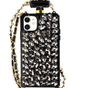 Handmade Bling Black Bottle Case Iphone 12 Mini